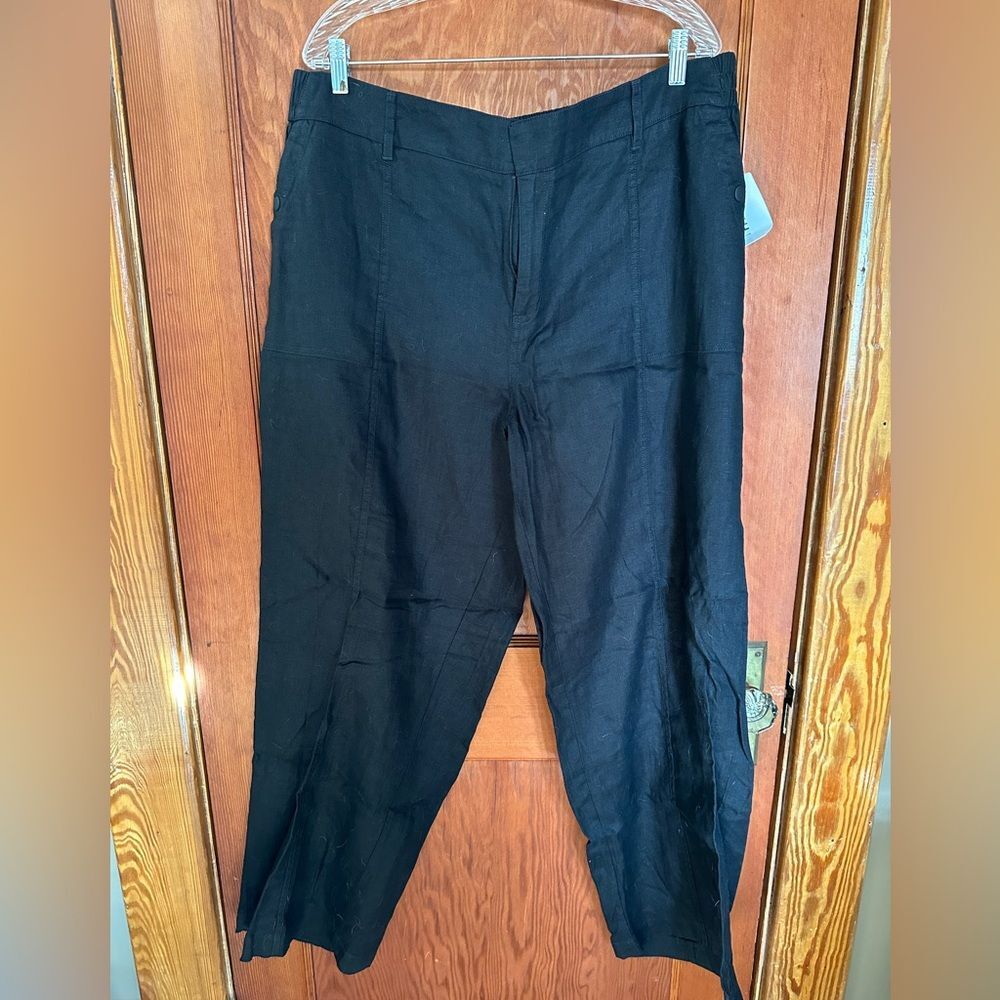 NWT Athleta Cabo Linen Jogger black 18